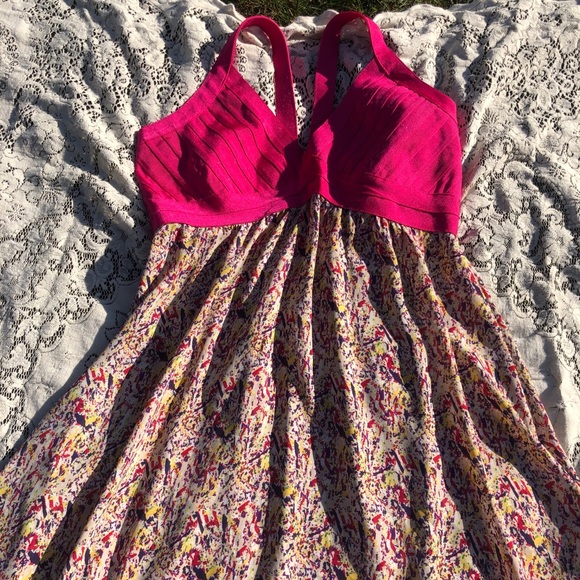 Abstract Bandage High-Low Dress - Picture 4 of 7